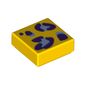 Tile 1 x 1 with Purple Leopard Dots print
