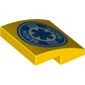 Slope Curved 2 x 2 x 2/3 with Star of Life and 'Beach Rescue' Print