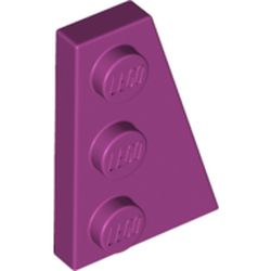 LEGO part 43722 Wedge Plate 3 x 2 Right in Bright Reddish Violet/ Magenta