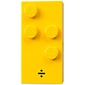 Braille Brick 2 x 4 with 4 Studs ⠳ and '÷' print