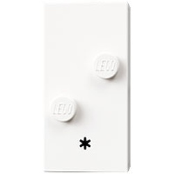 Braille Brick 2 x 4 with 2 Studs ⠔ and '*' print