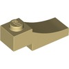 Tan Brick Curved, 3 x 1 with 1/3 Inverted Cutout