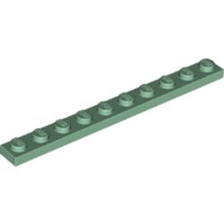 LEGO part 4477 Plate 1 x 10 in Sand Green