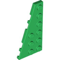 LEGO part  Wedge Plate 6 x 3 Left in Dark Green/ Green