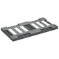 Plate Special 8 x 16 with Six Recessed Edges with 1 x 4 Studs and Recessed Center with 2 x 4 Studs, Six White Stripes (Pedestrian Crossing) Print