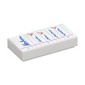 Tile 1 x 2 with Medium Blue Checklist print