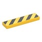 Tile 1 x 4 with Black Diagonal Stripes Print