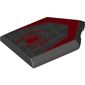 Tile Special 2 x 3 Pentagonal with Red Spider and Webbing Print