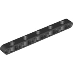 LEGO part 73507 Technic Beam 1 x 11 Thick with Alternating Holes in Black