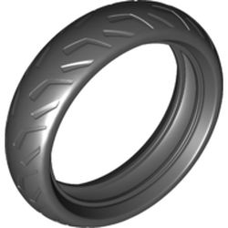 LEGO part 71722 Tyre Motorcycle Racing Tread in Black