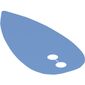 Decorative Shape, Rounded with 1 Point, and 2 Holes