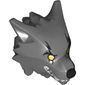 Minifig Head Special, Werewolf Drummer with Yellow Eyes Print
