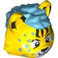 Minifig Head Special, DJ Cheetah with Azure Spots and Mane Print