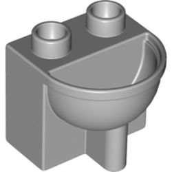LEGO part 4892 Duplo Bathroom Sink in Medium Stone Grey/ Light Bluish Gray