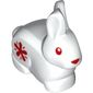 Animal, Rabbit / Bunny with Red Nose / Eyes, Red Star on Side print