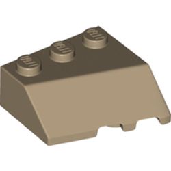 LEGO part  Wedge Sloped 45° 3 x 3 Left in Sand Yellow/ Dark Tan