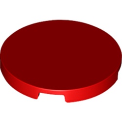 LEGO part 67095 Tile Round 3 x 3 in Bright Red/ Red