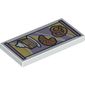 Tile 2 x 4 with Pastries print