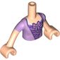 Minidoll Torso Girl, Lavender Dress, Laces, Bow Tie
