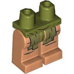 LEGO part 970c13pr2368 MINI LOWER PART, NO. 2368 in Olive Green