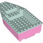 Boat 8 x 16 x 3 with Light Aqua Deck [Complete Assembly]
