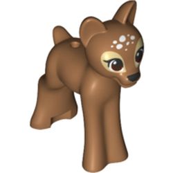 LEGO part 75760 Animal, Deer / Fawn with Brown Eyes Print in Medium Nougat