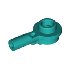 LEGO part 32828 Plate Round 1 x 1 with Hollow Stud and Horizontal Bar 1L in Bright Bluish Green/ Dark Turquoise