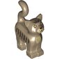Animal, Cat, Standing New Style with Tan Chest, Dark Brown Stripes and Whiskers print