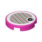 Tile Round 2 x 2 with Bottom Stud Holder and Mushroom and Barcode Print (Sticker)