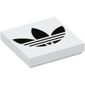 Tile 2 x 2 with Black adidas Logo print
