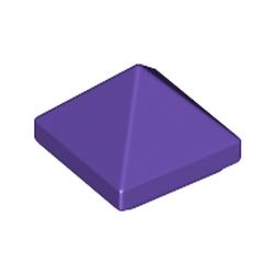 LEGO part 35344 Slope 45° 1 x 1 x 2/3 Quadruple Convex in Medium Lilac/ Dark Purple