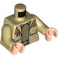 Torso Jacket with Medium Nougat Shoulders, over Dark Tan Undershirt Print, Tan Arms, Light Nougat Hands