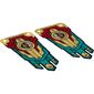 Banner, Gold Red and Dark Turquoise, Lion Guardian [Complete Sheet]