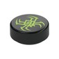 Tile Round 1 x 1 with Lime Spider Print