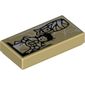 Tile 1 x 2 with Minifigure and Baby with Webbing Background Print