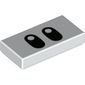 Tile 1 x 2 with Oval Black Eyes Print