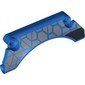 Technic Panel Car Mudguard Arched 9 x 2 x 3 with Light Bluish Grey/Black Decorations print