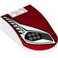 Windscreen 6 x 4 x 1 Curved with Headlights, Grill, Red Bodywork print