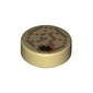 Tile Round 1 x 1 with Pixelated Nautilus/Ammonite print