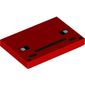 Tile 2 x 3 with Pixelated Eyes and Mouth print