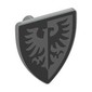 Shield Triangular with Black Falcon and Black Border Print