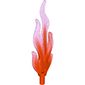 Wave / Flame Rounded Large with Marbled Opal Trans-Medium Reddish Violet Pattern
