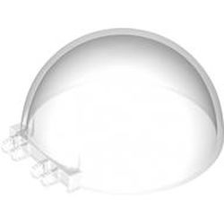 LEGO part 69320 Windscreen 8 x 8 x 3 Dome with Dual 2 Fingers - 7 Teeth in Transparent/ Trans-Clear