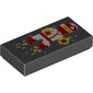 Tile 1 x 2 with Pixelated Ninja Print