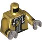 Torso Jacket, USB Cable, Necklace with Music Note Print, Pearl Gold Arms with Cuffs and Circuitry Print, Flat Silver Hands