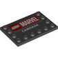 Plate Special 4 x 6 with Studs on 3 Edges and 'LEGO MARVEL CARNAGE' Print