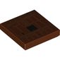 Tile 2 x 2 with Tan Lines, Black Square (Sand Crawler Side) print