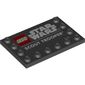 Plate Special 4 x 6 with Studs on 3 Edges with 'LEGO STAR WARS SCOUT TROOPER' Print