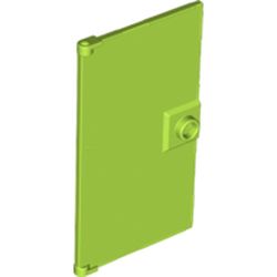 LEGO part 60616b Door 1 x 4 x 6 Smooth with Chamfered Handle Plinth in Bright Yellowish Green/ Lime