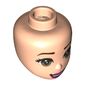 Minidoll Head Brown Eyes, Dark Pink Lips print